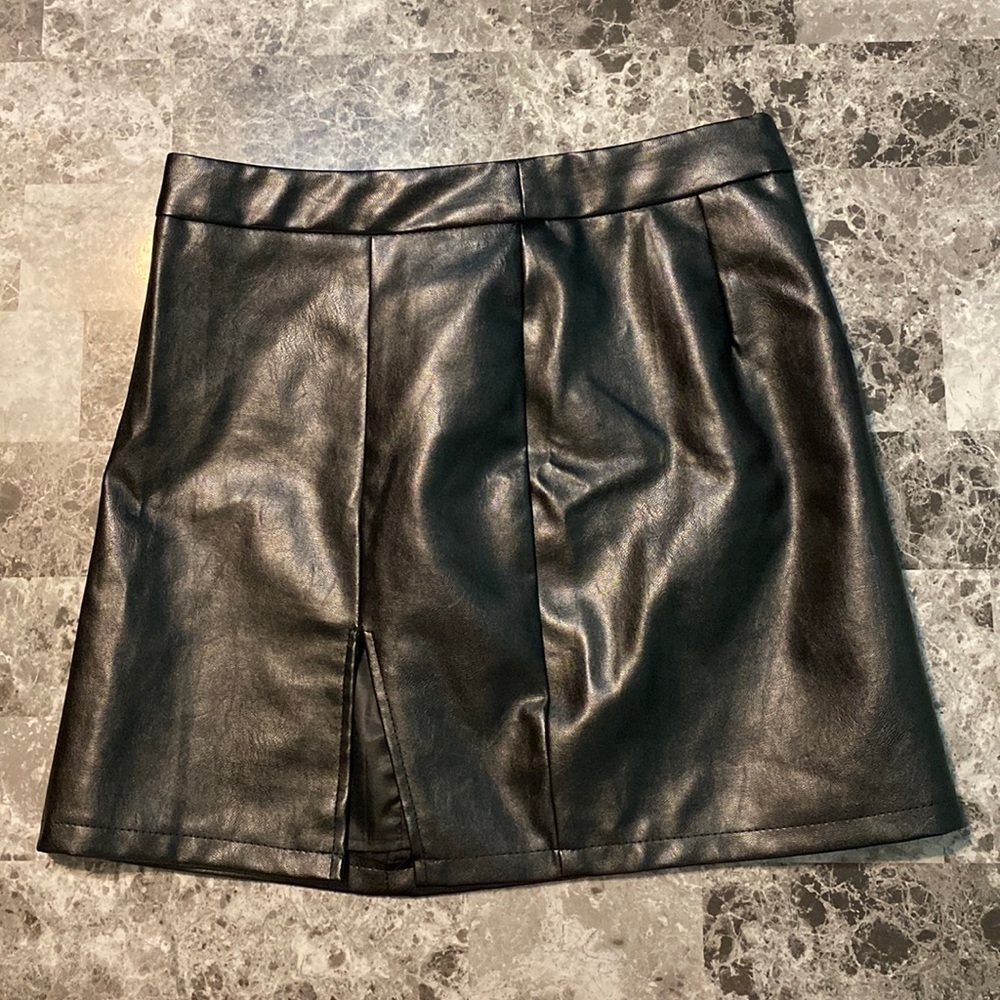 Shein Black Side Slit Skirt - Size Small